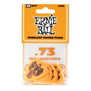 EB Everlast Picks 12-Pack Orange .73mm