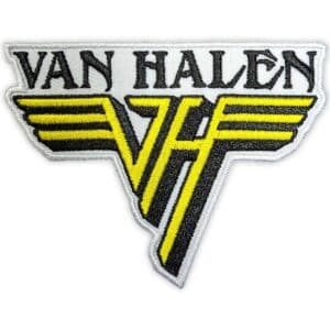 Van Halen Standard Patch: Text & Yellow Logo